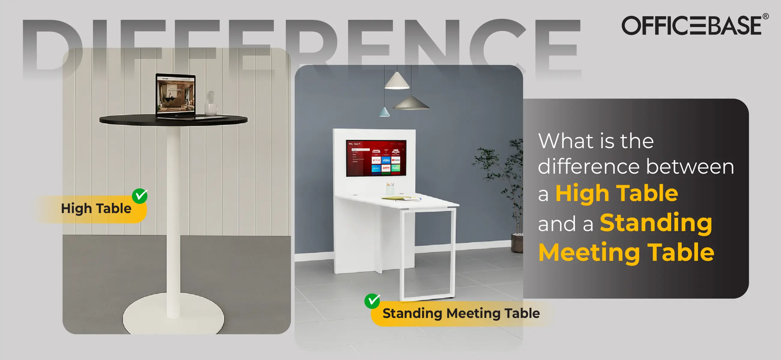 What Is the Difference Between a High Table and a Standing Meeting Table