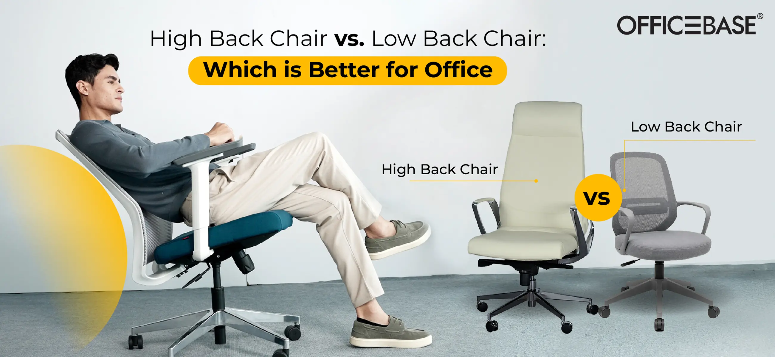 High Back Chair vs. Low Back Chair: Which Is Better for Office